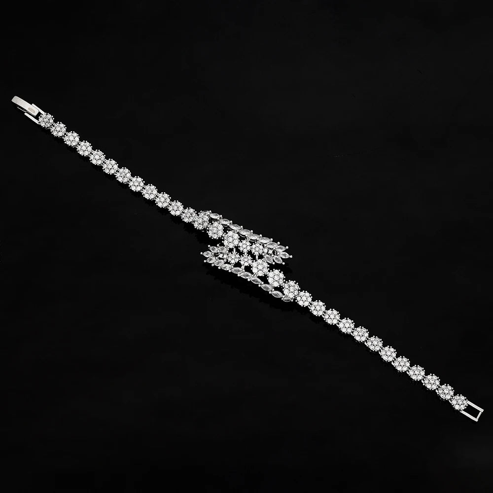 African 4pcs Bridal Jewelry Sets New Fashion Dubai Jewelry Set For Women Wedding Party Accessories Design