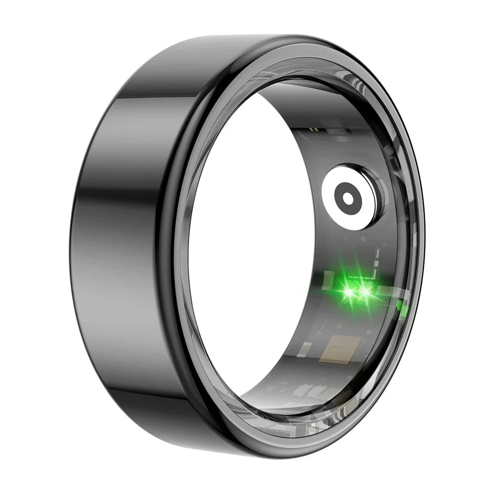 This smart ring is made with a military-grade titanium steel shell and offers health monitoring capabilities. It is also IP68 and 3ATM waterproof, making it suitable for various water activities. Additionally, it features multi-sport modes for tracking different types of exercises.
