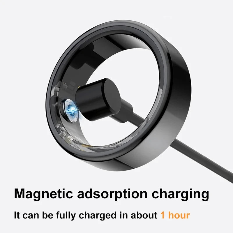 2024 R02 Smart Ring Health Monitor Men Women Smart Rings Heart Rate Blood Oxygen Sleep Waterproof Multifunctional Finger Ring