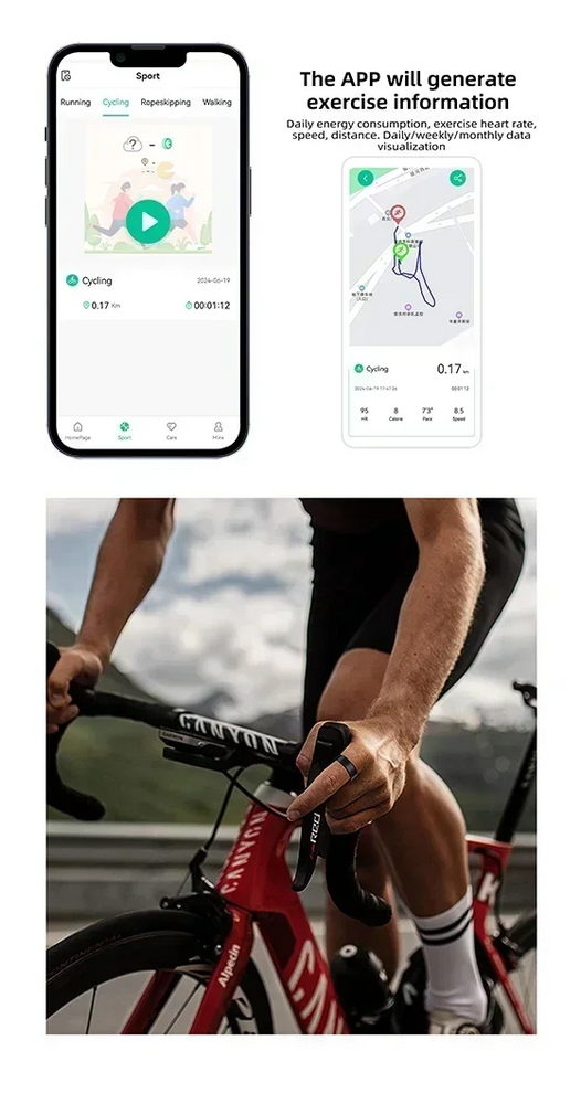 2024 New R11M Smart Ring Heart Rate Sleep Monitoring IP68 Waterproof Multi-sport Mode Titanium Steel Shell Ring For Adult