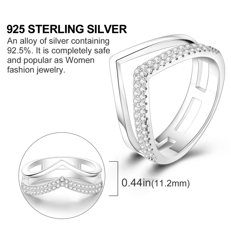 Star Moon 925 Sterling Silver Ring