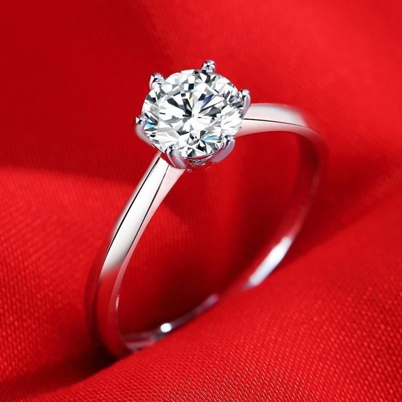 Never Fade White Gold Zircon Ring