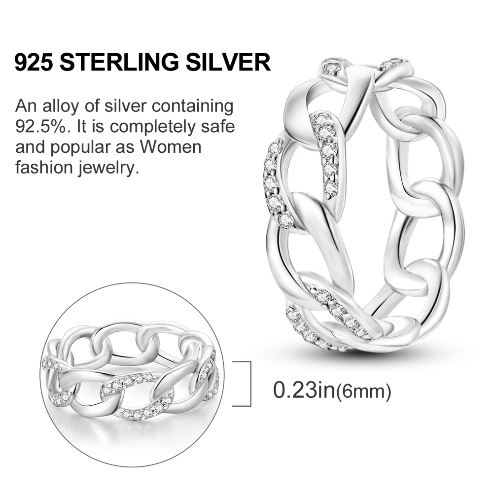 Star Moon 925 Sterling Silver Ring