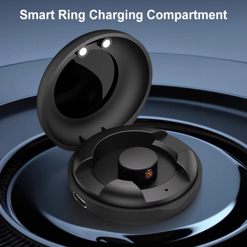 Smart Ring Charging Case 200mAh Type-C Port Replacement Charger Case with Charging Cable for S1 M1 R02 R03 R06 Smart Ring