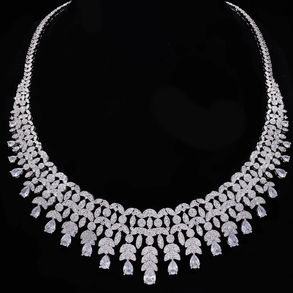 2025 New 4-piece Bride Zirconia Full Set Women's Party Jewelry Set Dubai Nigeria Crystal Wedding Jewelry Set