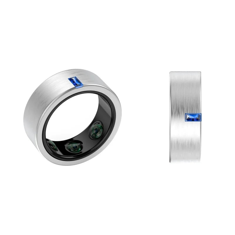 Elevate your style with the newest NFC Gold Waterproof Smart Ring for Android, which doubles as a fashionable couple stainless steel jewelry piece.