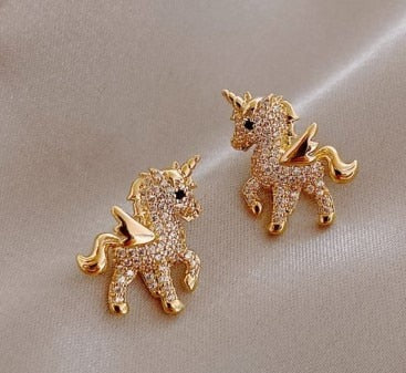 White Flower Stud Earrings