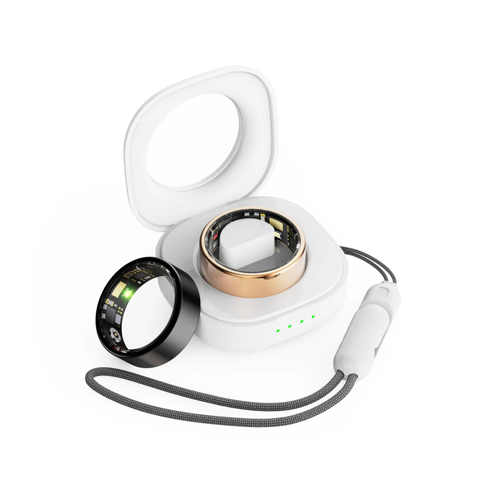 2024 New H12 Smart Ring Men Women Health Monitoring Waterproof Fitness Tracker Ring Heart Rate Blood Oxygen Sleep Health Monitor