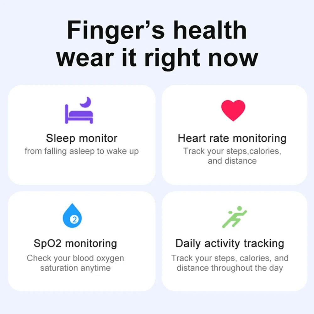 2024 Ring Men 5ATM Waterproof Smart Ring For Men Women Health Monitoring 100+ Sport Modes Fitness Tracking Waterproof Sport Ring