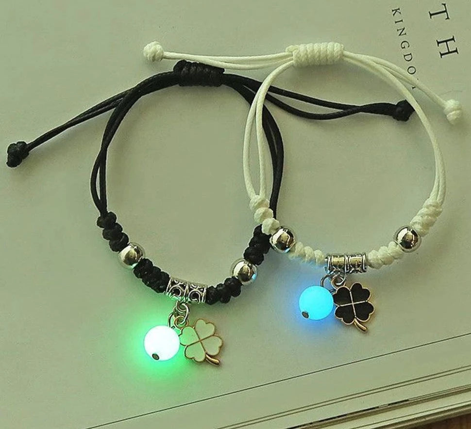 This set includes bracelets with luminous cat, star, moon, and cross charms. The bracelets are adjustable and made of woven rope, perfect for friendship bracelets. It is a great summer gift for both women and men.