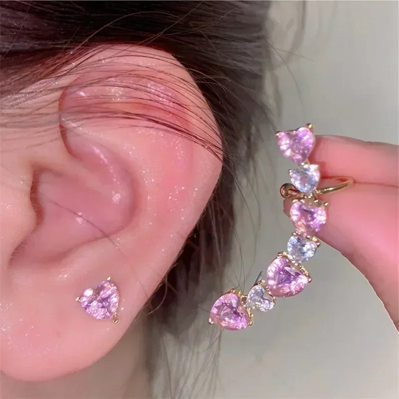 The latest fashion trend of these stunning Zircon Leaf Earrings, featuring a unique and elegant design. Perfect for weddings, parties, or as a premium gift for women who appreciate exquisite jewelry.