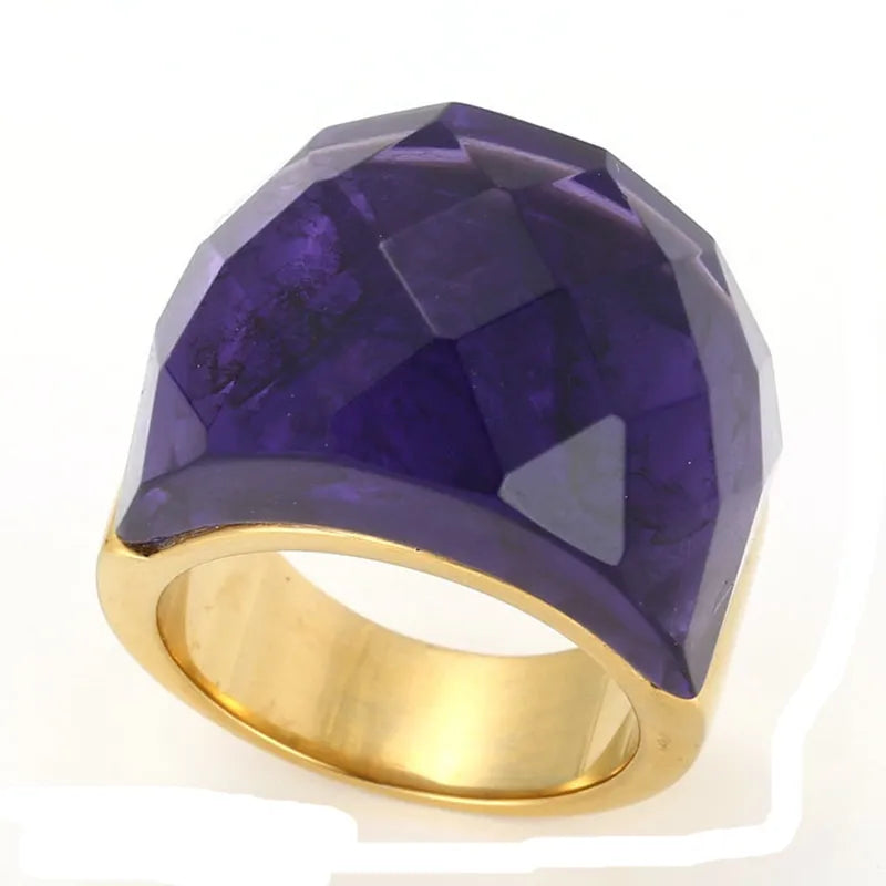 Elevate your style with our exquisite collection of Bohemia Crystal Women Wedding Rings. Crafted with precision, these rings feature a stunning blend of gold and stainless steel, creating a timeless and elegant look. Adorned with colorful stones, they add a touch of glamour to any occasion, be it a party or an engagement. Indulge in the beauty of these rings and make a statement with our luxurious and captivating jewelry.