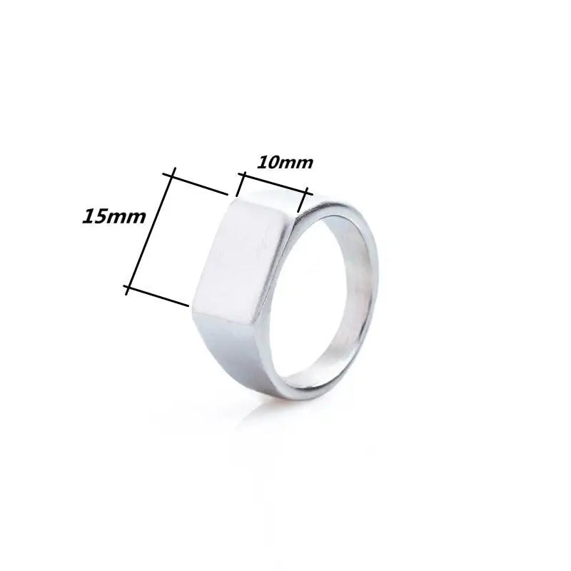 Classic Frosted/Smooth Tops Men's Rock Punk Rings Cool Fashion Individuality Signet Ring For Women Man Party Jewelry