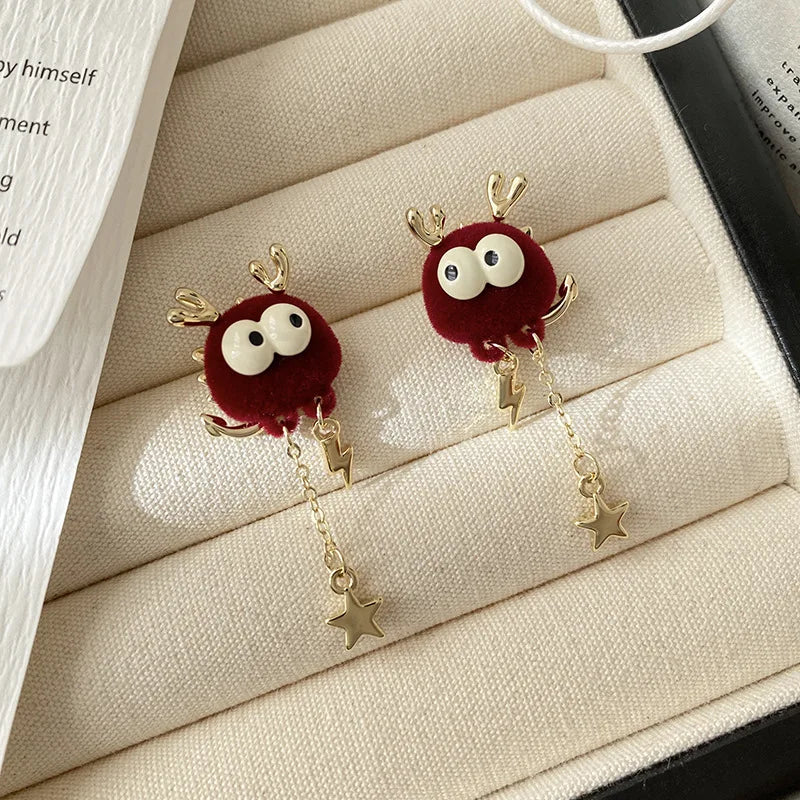 Experience the latest Christmas fashion with our exquisite 2023 collection of earrings. These elegant earrings feature a combination of zircon, pearls, and snowflake designs, adding a touch of sophistication and charm to your look. Perfect for those who appreciate a princess-like style, these earrings are sure to make a statement.