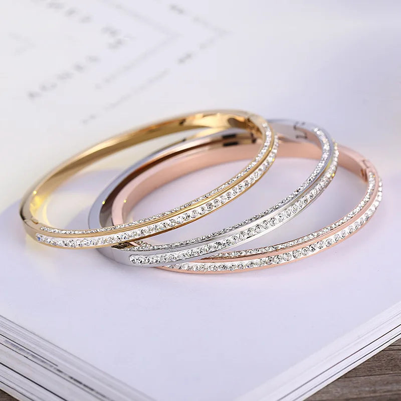 Stainless steel bracelets and jewelry are popular choices among women who want to add a touch of luxury to their outfits.