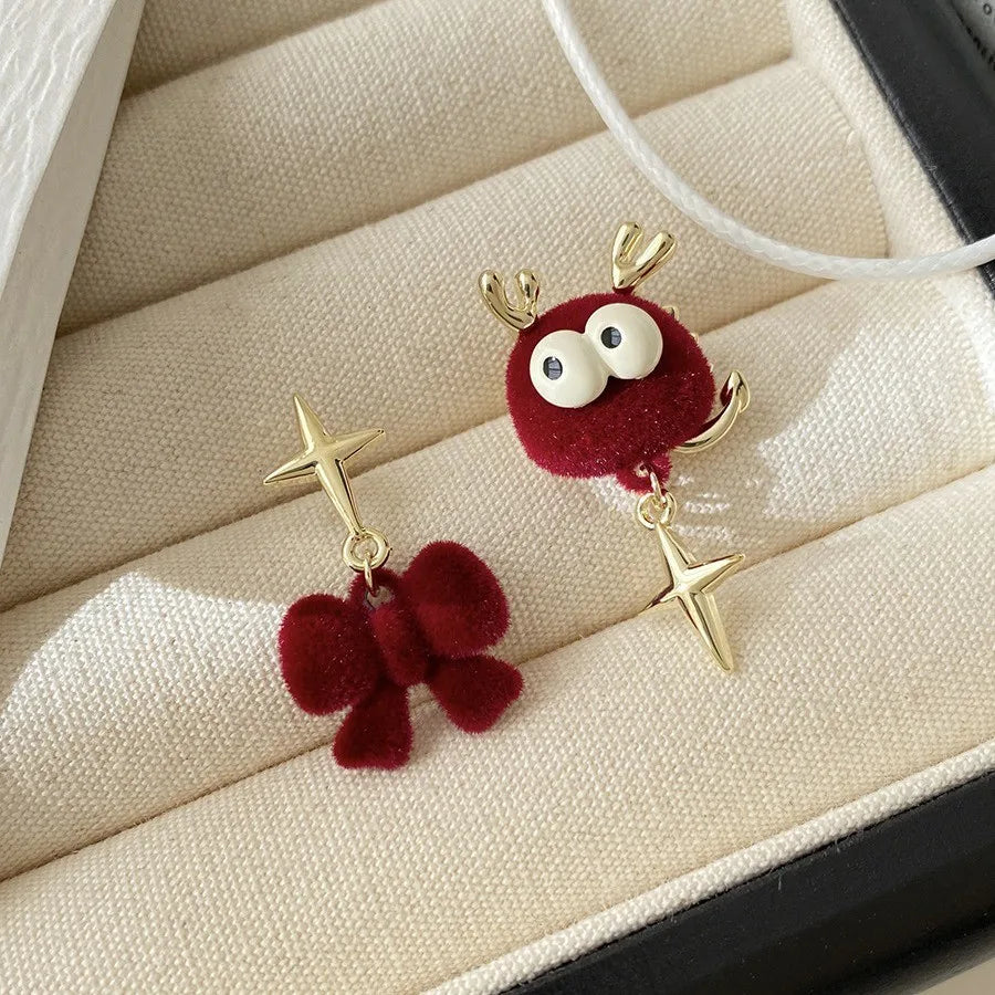 Experience the latest Christmas fashion with our exquisite 2023 collection of earrings. These elegant earrings feature a combination of zircon, pearls, and snowflake designs, adding a touch of sophistication and charm to your look. Perfect for those who appreciate a princess-like style, these earrings are sure to make a statement.