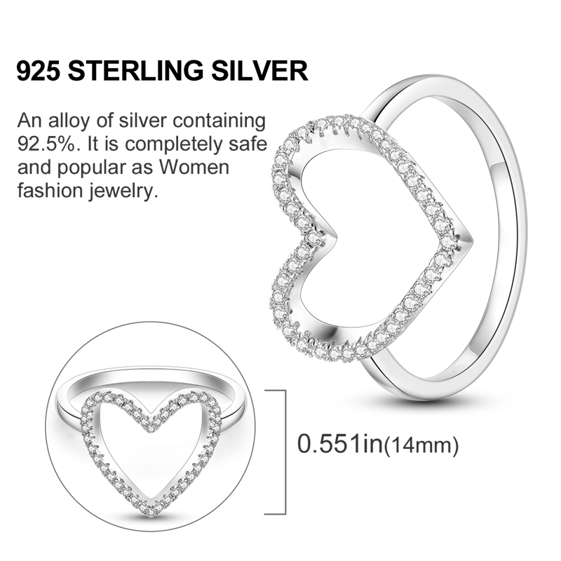 Star Moon 925 Sterling Silver Ring