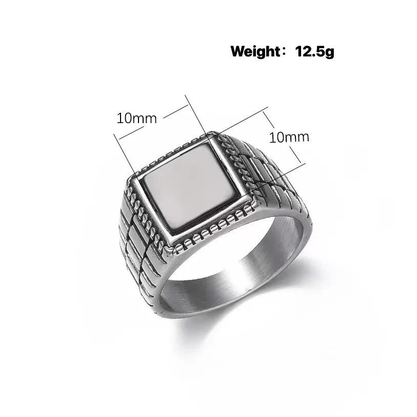 Men's High Quality 316LStainless Steel Watchband Rings Classic Fashion Trend Jewelry Product