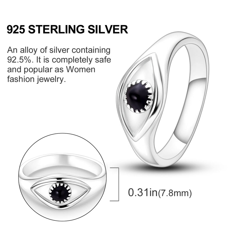 Star Moon 925 Sterling Silver Ring