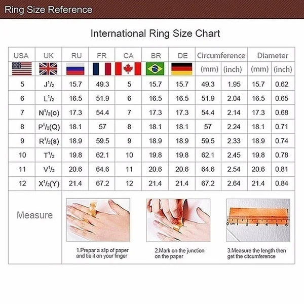 3pcs/set Fashion Zircon Rings for Women Birthstone Bride Wedding Ring Engagement Ring Fidget Gold Color Ring Anillos Mujer