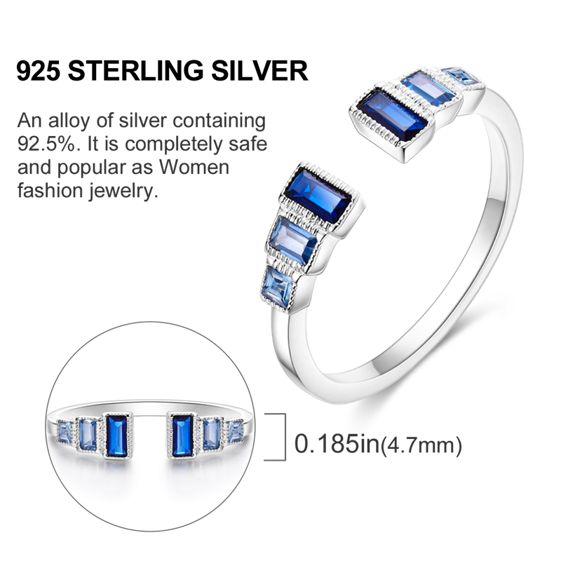 Star Moon 925 Sterling Silver Ring