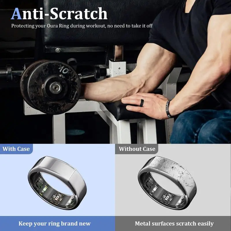 Smart Ring Protector Smart Ring Elastic Protective Sleeve Ultra-Thin Smart Ring Case For School Business Trip Outdoor Sports