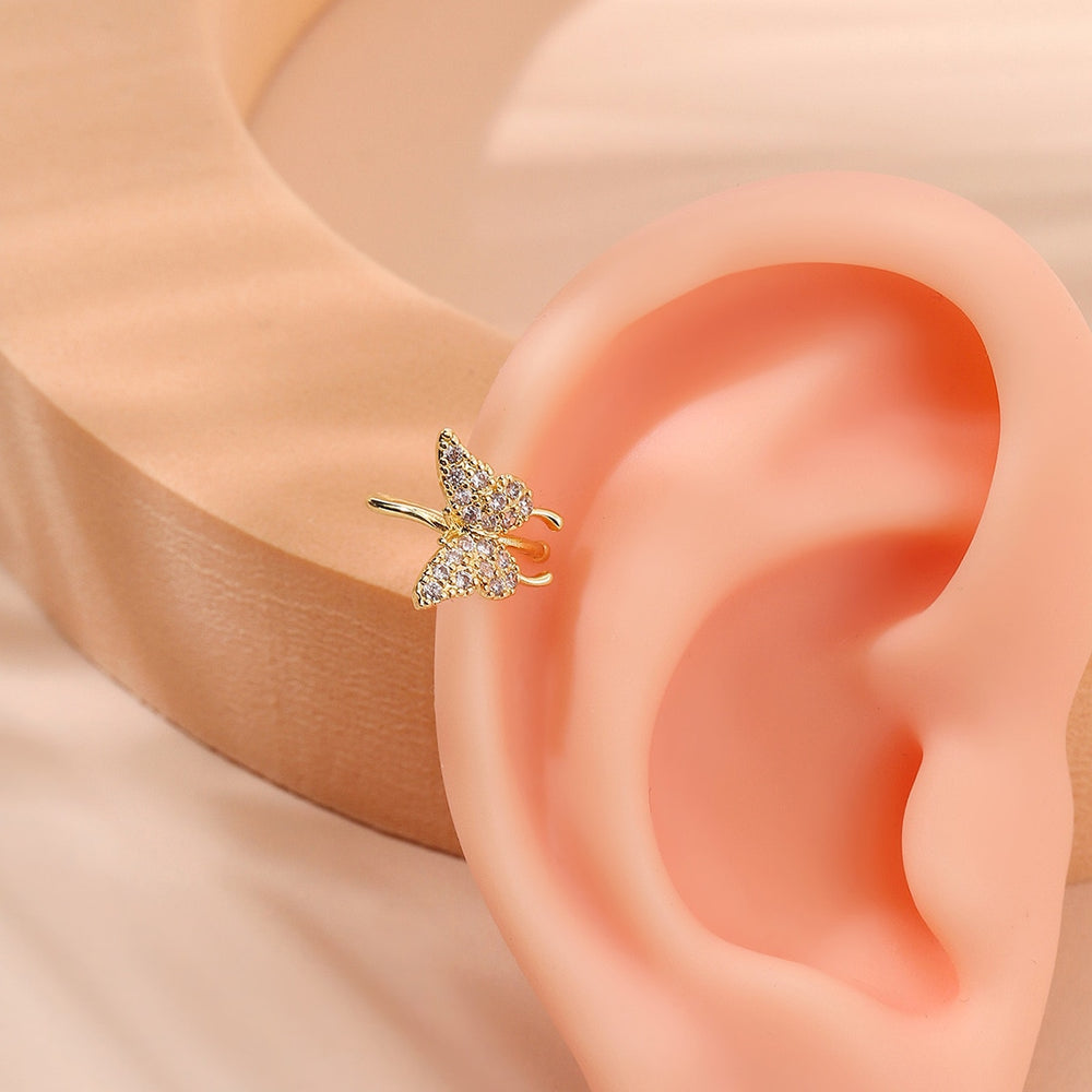 Creative Glossy Butterfly Stud Earrings
