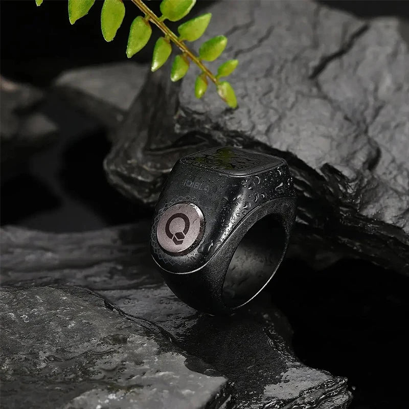 The Qibla Zikr Flex Pro is an aluminum alloy smart ring designed for Muslim Tasbih counting. It features a digital Tasbih counter and is IP67 waterproof. It comes in two different sizes and is compatible with various devices.