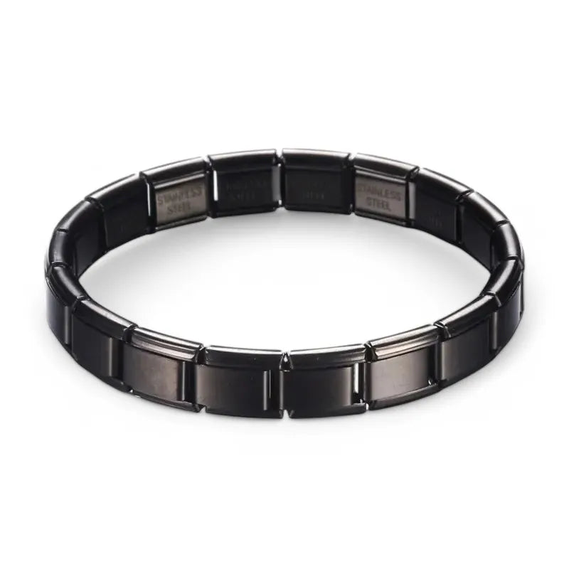 2025 New Y2k Fashion Stainless Steel Bracelet for Men Women 9mm Width Gold Color  Black Bangle Girls Jewelry Wedding Gift