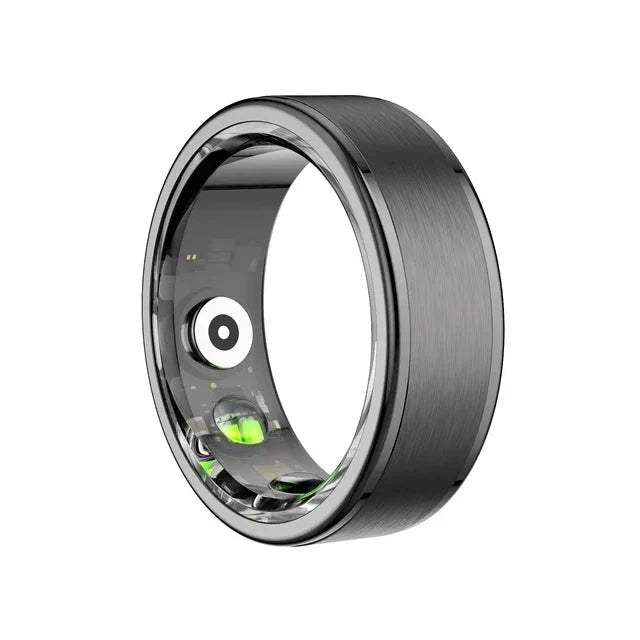 2024 Grey R03 5ATM Waterproof Smart Ring For Men Women Health Monitoring 100+ Sport Modes Fitness Tracking Waterproof Sport Ring