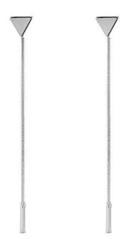 Triangle Chain Earrings